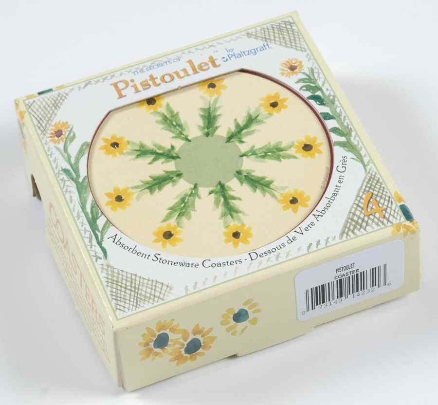 Pistoulet Stone/Thirsty Coaster - Set of 4 by Pfaltzgraff-1