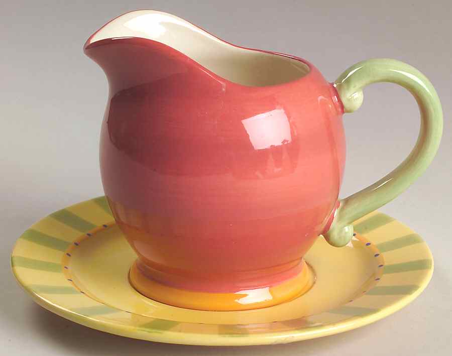 Pistoulet Open Sauce Boat & Underplate by Pfaltzgraff-1