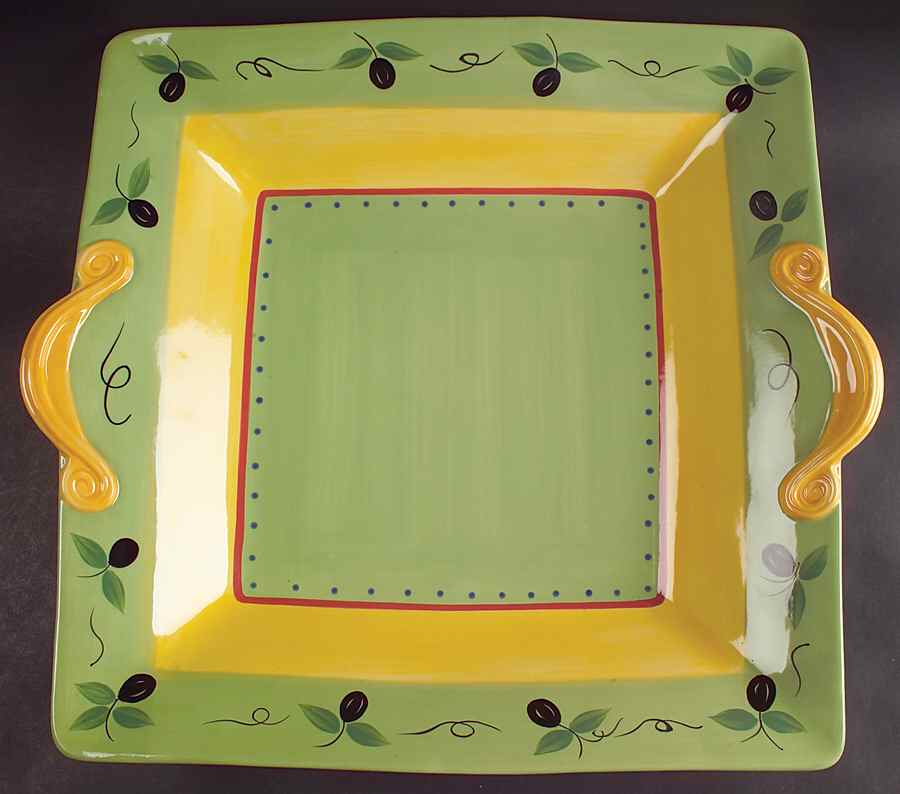 Pistoulet 17" Square Serving Platter by Pfaltzgraff-1