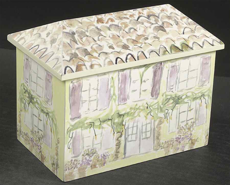 Pistoulet Wood Recipe Box with Attached Lid by Pfaltzgraff-1
