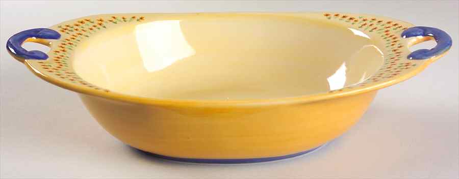 Pistoulet 13" Nesting Handled Oval Serving Bowl by Pfaltzgraff-1