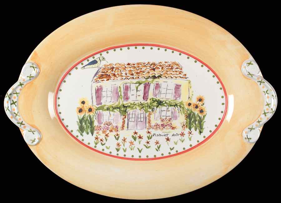 Pistoulet 18" Oval Serving Platter by Pfaltzgraff-1