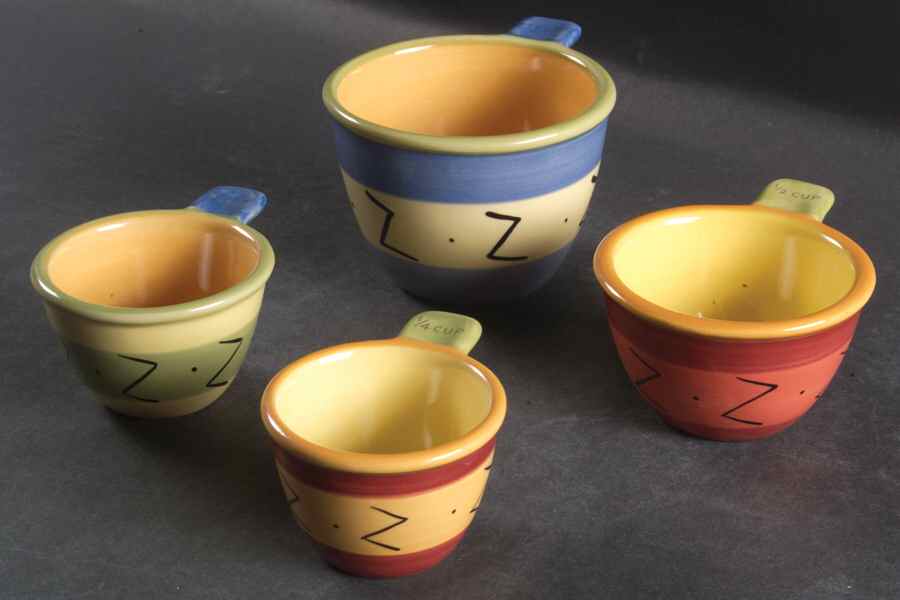 Pistoulet Measuring Cup Set (1 Cup,1/2 Cup,1/3 Cup,1/4 Cup) by Pfaltzgraff-1
