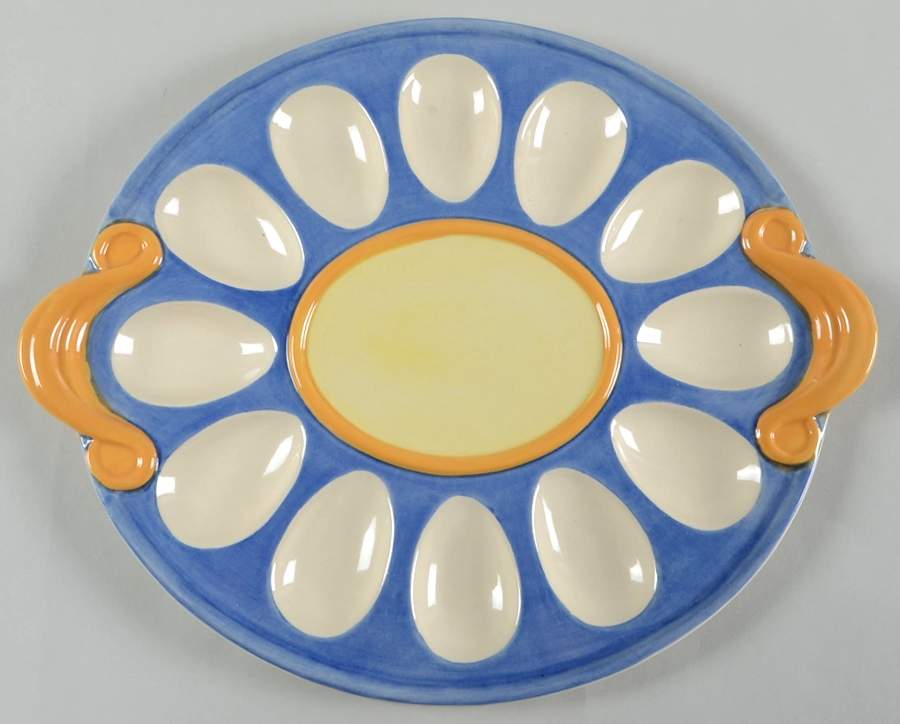 Pistoulet Sculpted Deviled Egg Plate by Pfaltzgraff-1