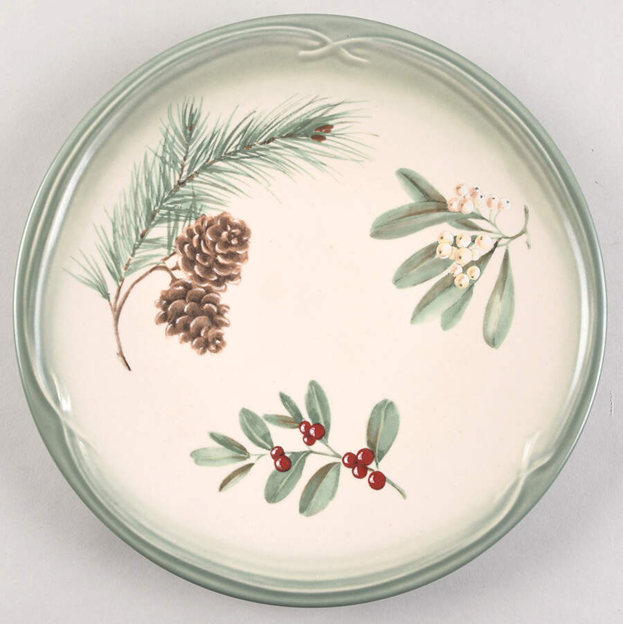 Winterwood (Canvas Tan) 9" Round Buffet Plate by Pfaltzgraff-1