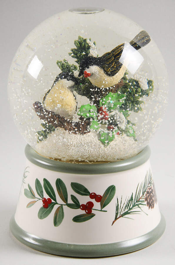 Winterwood (Canvas Tan) Musical Water Globe by Pfaltzgraff-1