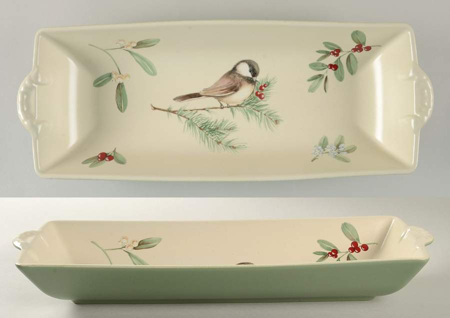 Winterwood (Canvas Tan) Sculpted Bread Tray by Pfaltzgraff-1