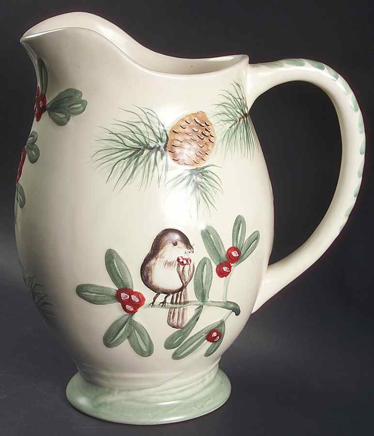 Winterwood (Canvas Tan) 160 Oz Pitcher by Pfaltzgraff-1