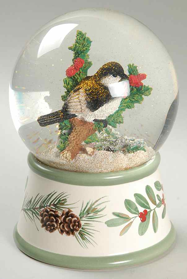 Winterwood (Canvas Tan) Musical Water Globe by Pfaltzgraff-1