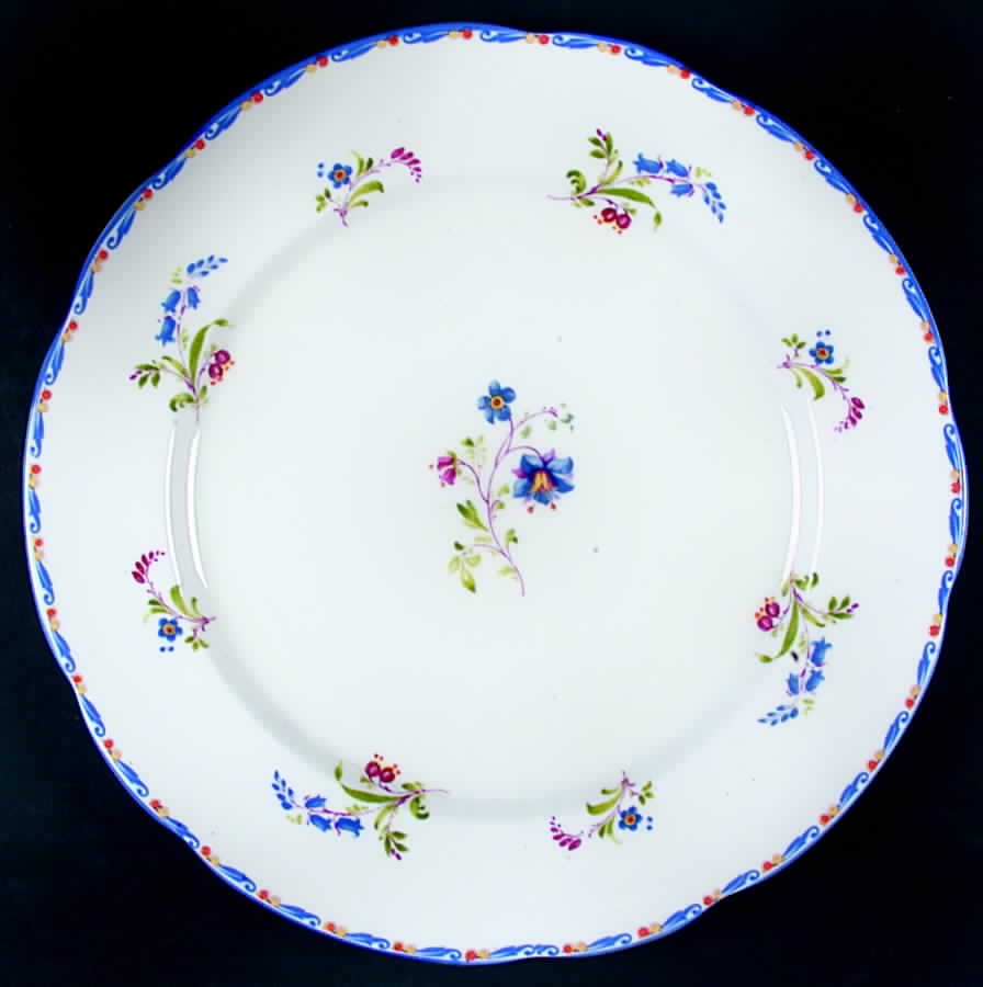 English Blue Bell Dinner Plate by Paragon-1