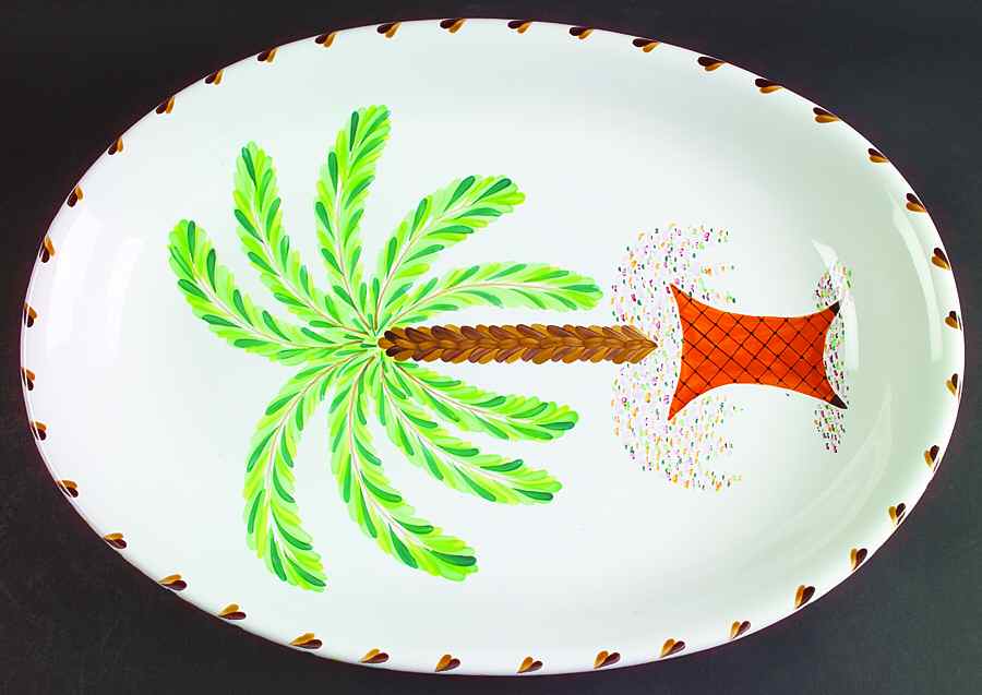 Palmetto 17" Oval Serving Platter by Presenttense-1