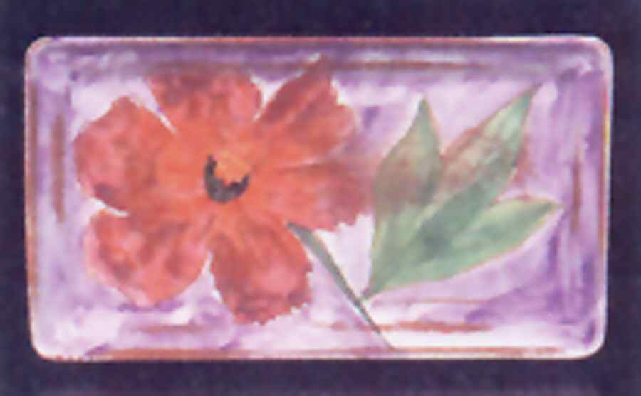 Graffiti Flower 13" Rectangular Serving Platter by Presenttense-1
