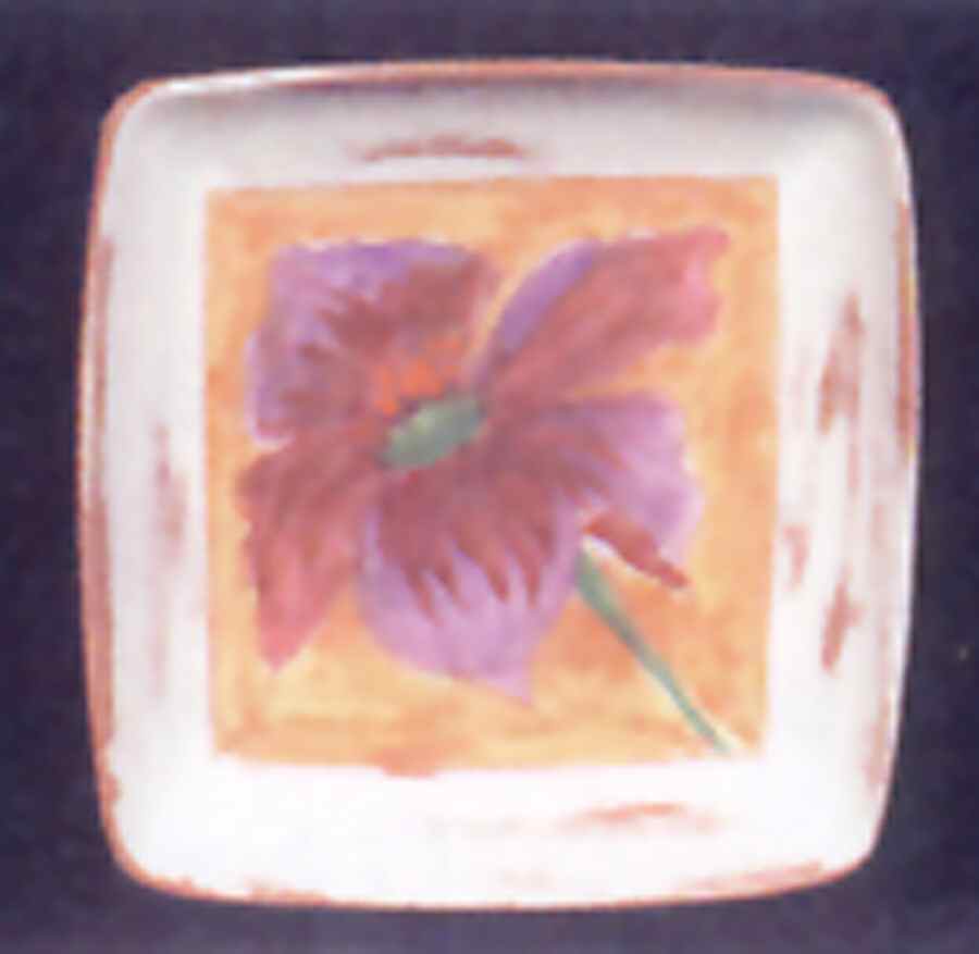 Graffiti Flower 9" Square Vegetable Bowl by Presenttense-1
