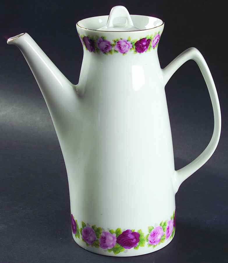 Scarlet Rose Coffee Pot & Lid by Porsgrund-1