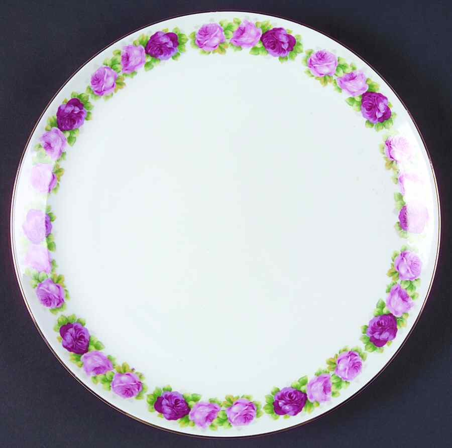 Scarlet Rose Dinner Plate by Porsgrund-1