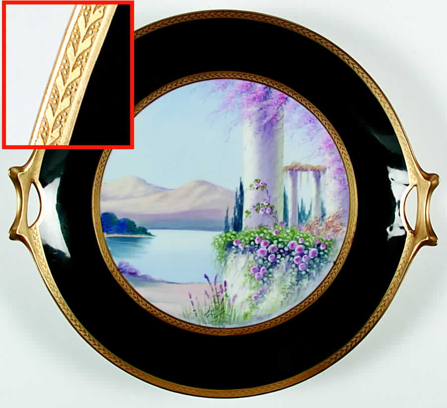 PIC72 Handled Cake Plate by Pickard-1