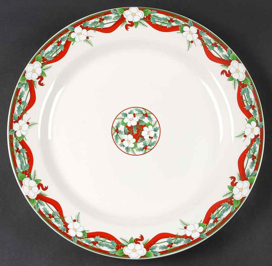 Yuletide (Stoneware) 12" Chop Plate (Round Platter) by Pfaltzgraff-1