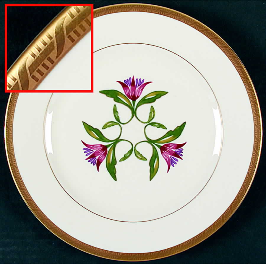 Dominique Luncheon Plate by Pickard-1