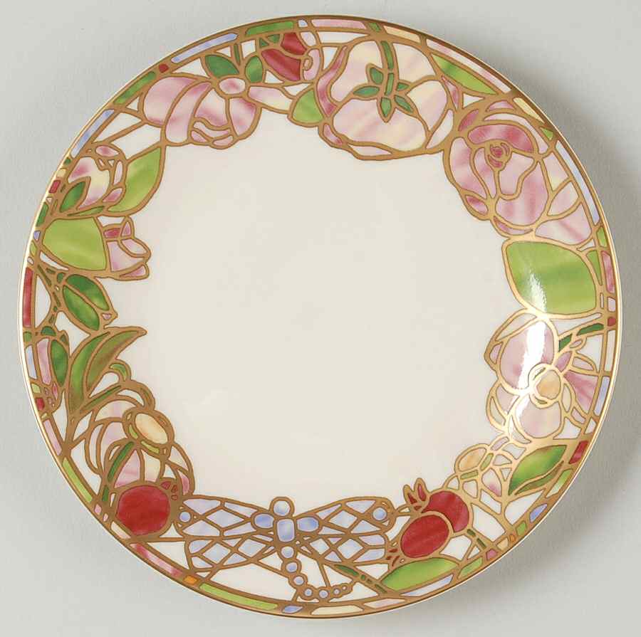 Seasons of A Rose Bread & Butter Plate by Pickard-1