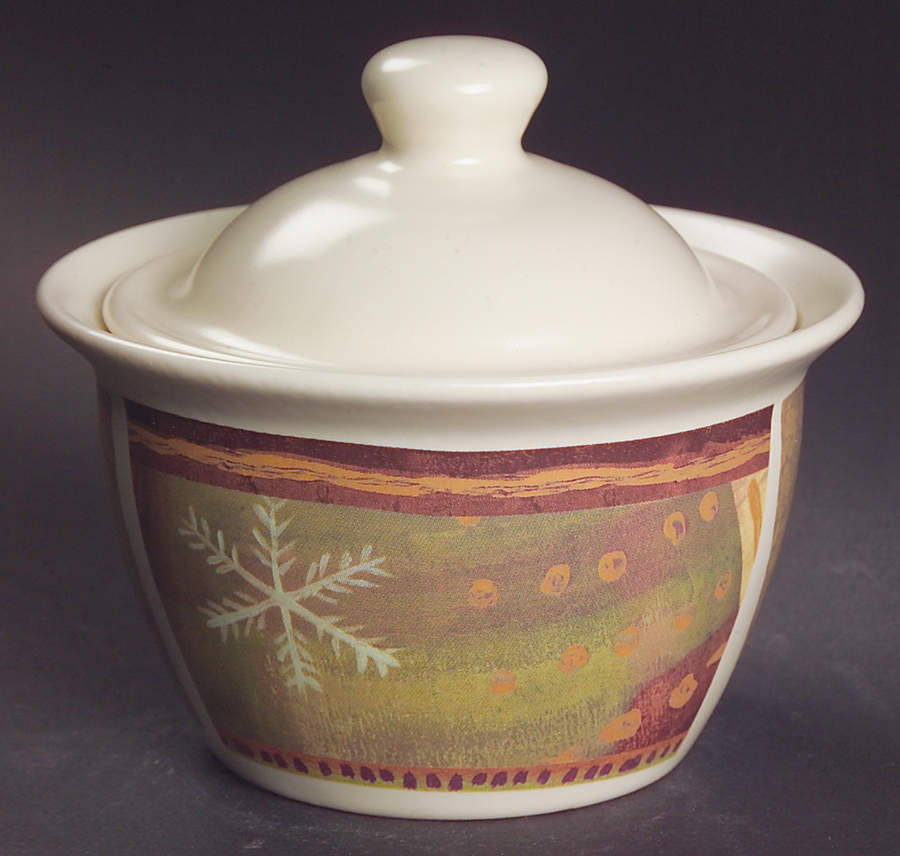 Holiday Spice Sugar Bowl & Lid by Pfaltzgraff-1