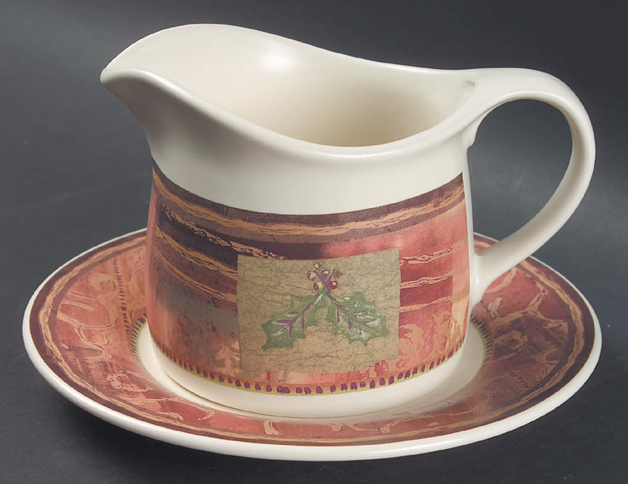 Holiday Spice Gravy Boat & Underplate by Pfaltzgraff-1
