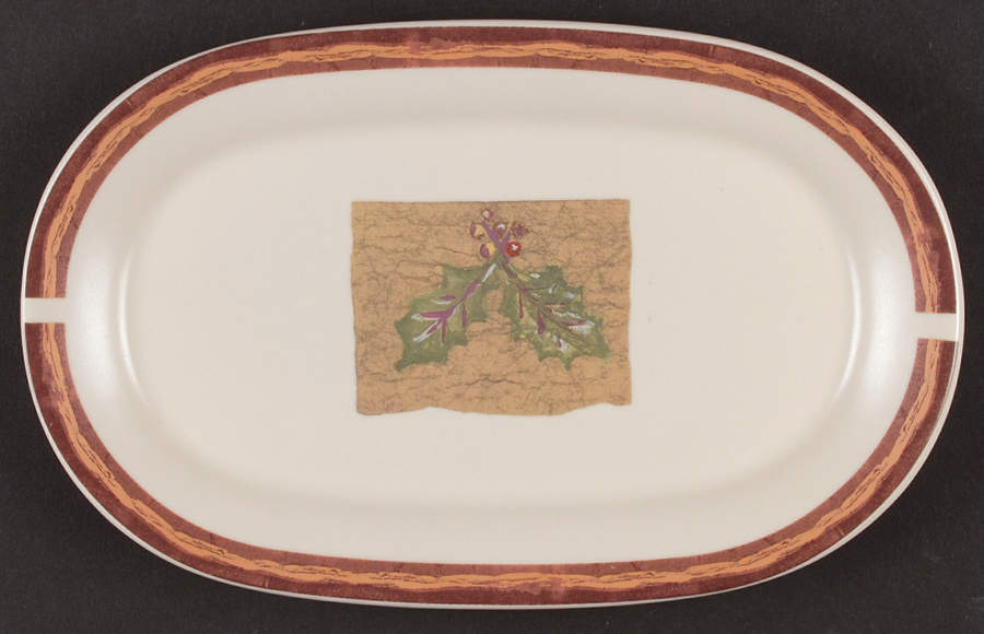 Holiday Spice Oval Dessert Plate by Pfaltzgraff-1