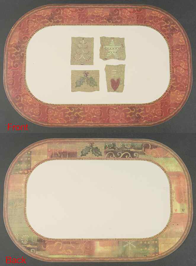Holiday Spice Reversible Vinyl Placemat by Pfaltzgraff-1