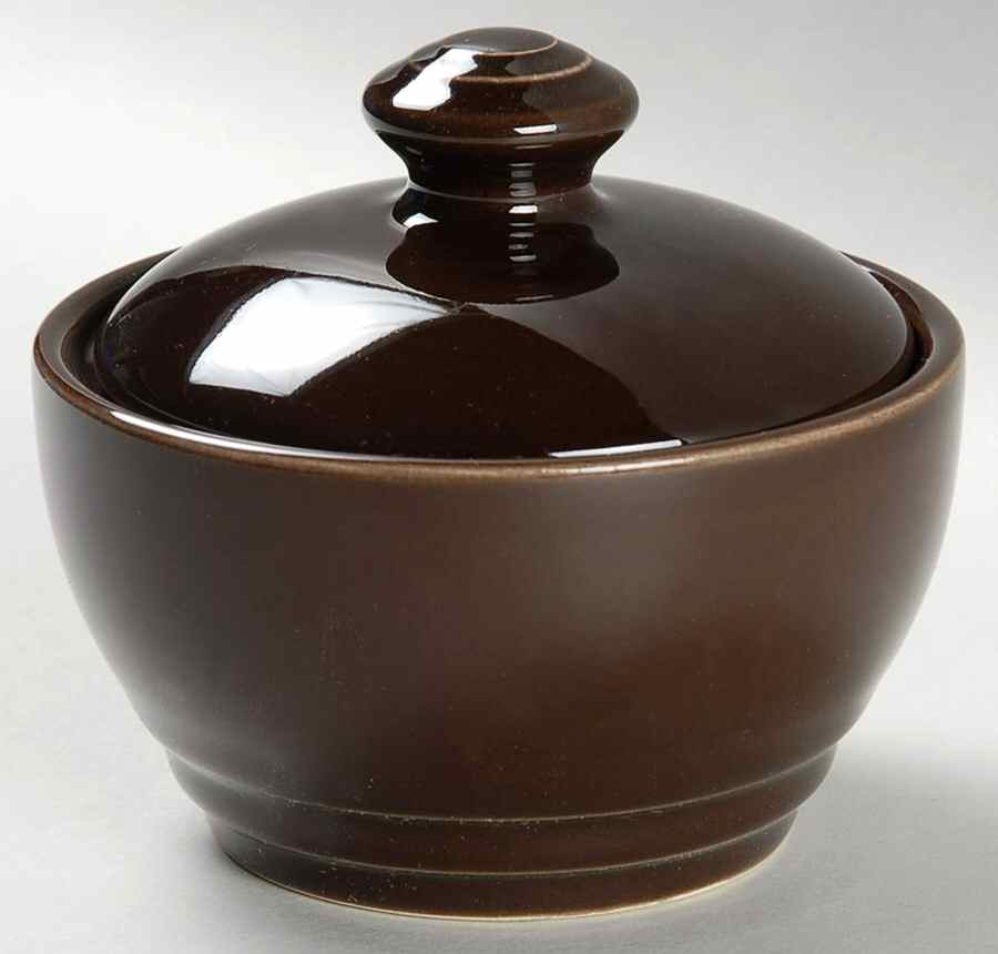 Cafe Latte Sugar Bowl & Lid by Pfaltzgraff-1