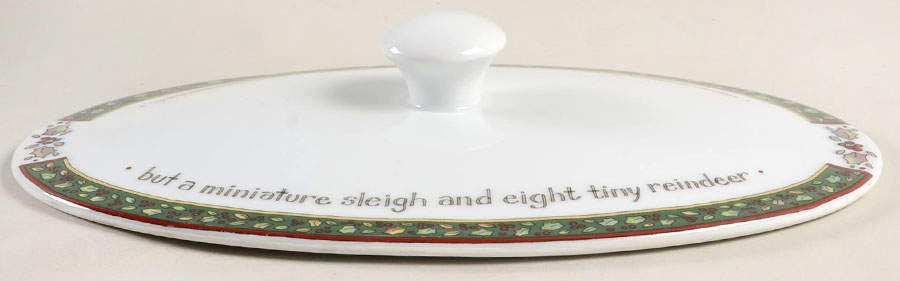 Christmas Story Lid for 1.5 Quart Oval Covered Casserole by Portmeirion-1