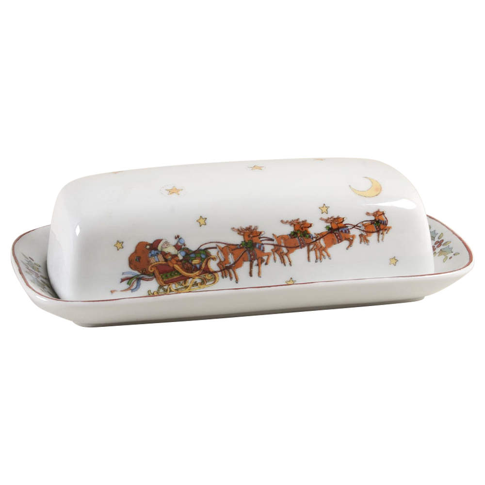 Christmas Story 1/4 Lb Covered Butter by Portmeirion-1