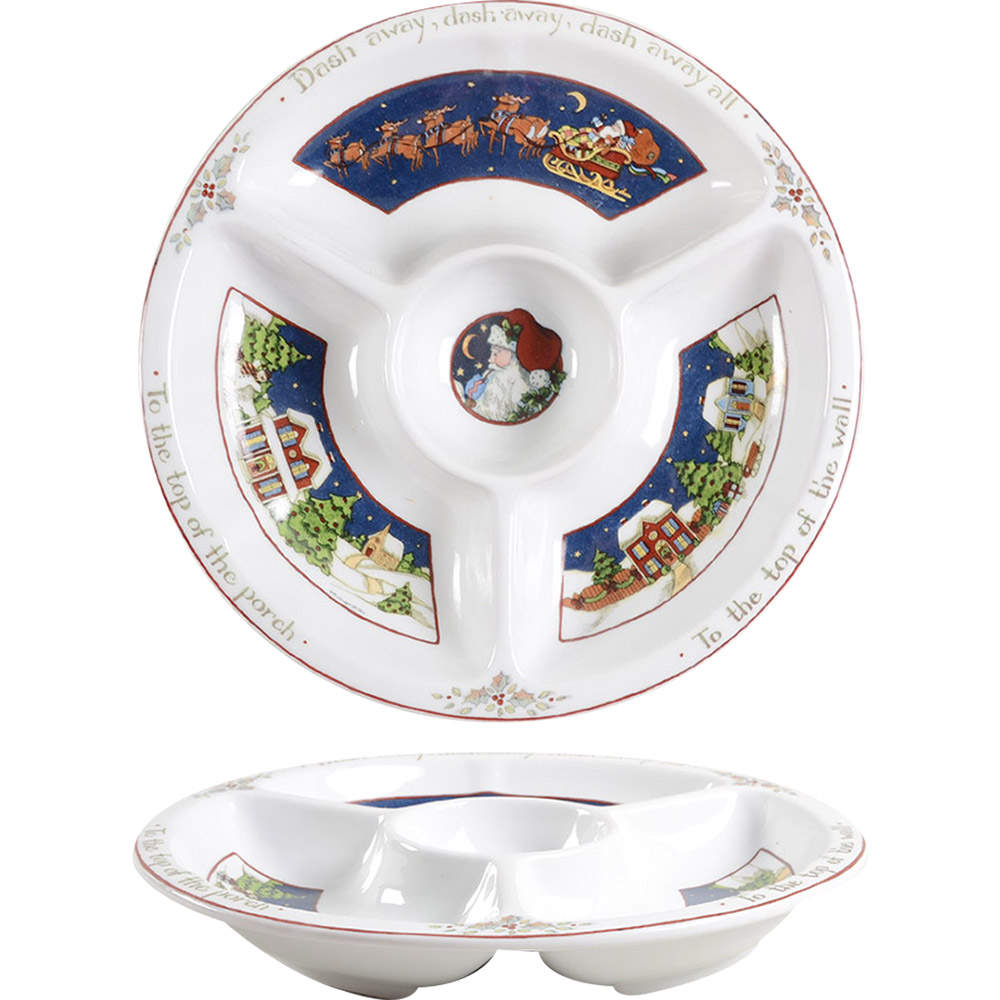 Christmas Story 1 Piece Chip & Dip by Portmeirion-1