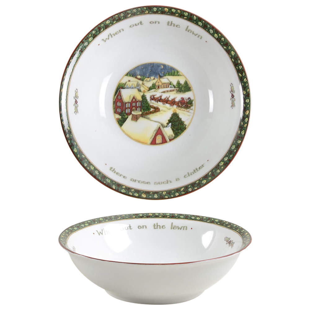 Christmas Story 8" All Purpose Bowl by Portmeirion-1