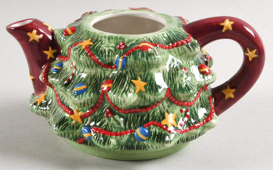 Christmas Story Individual Teapot with Cup Teapot No Lid by Portmeirion-1