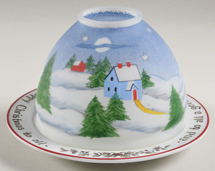 Christmas Story 2 Piece Luminary Tea Light by Portmeirion-1