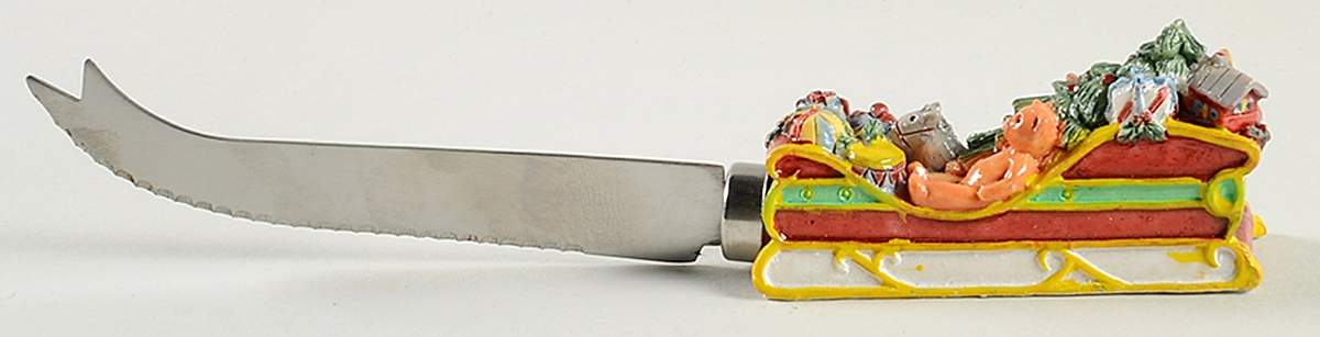 Christmas Story Cheese Knife with Stainless Blade by Portmeirion-1