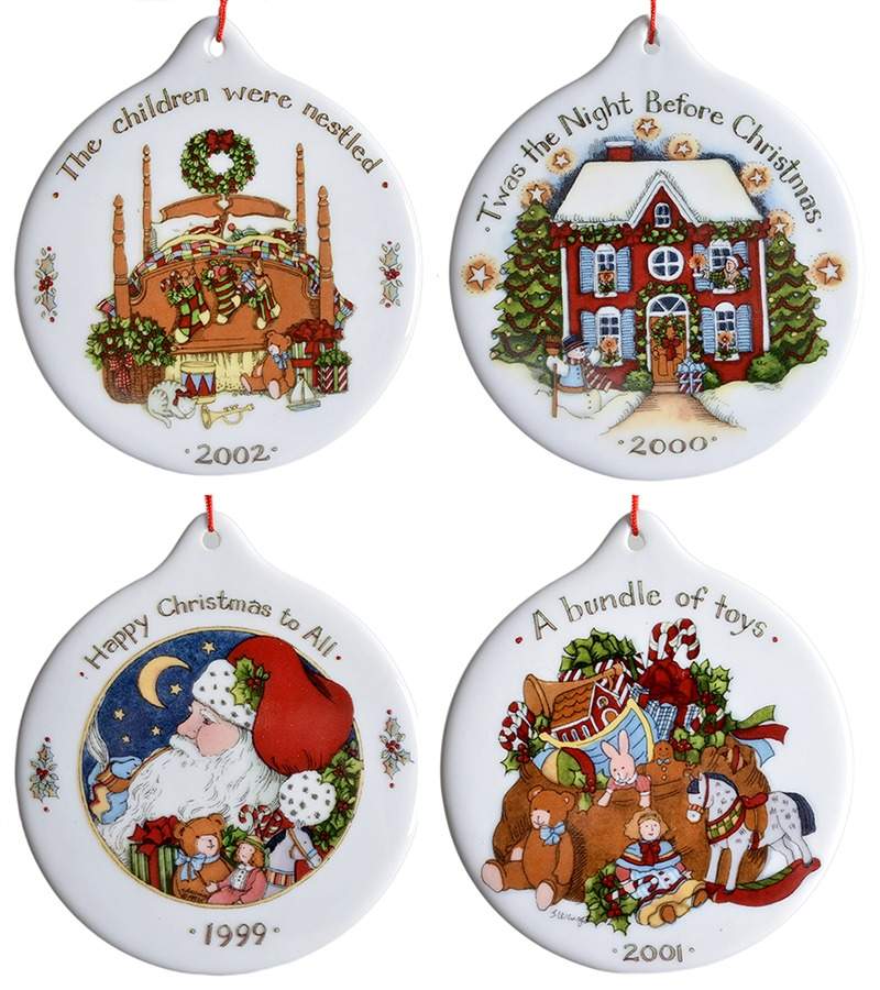 Christmas Story Annual Ornament - Set of 4 (1999-2002) by Portmeirion-1