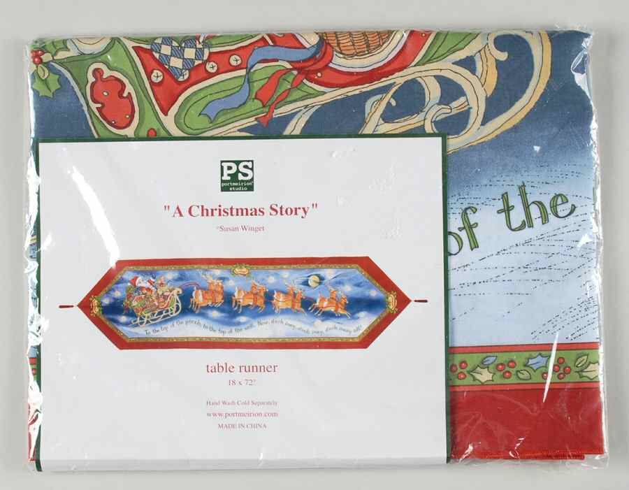 Christmas Story 18" X 72" Cloth Table Runner by Portmeirion-1