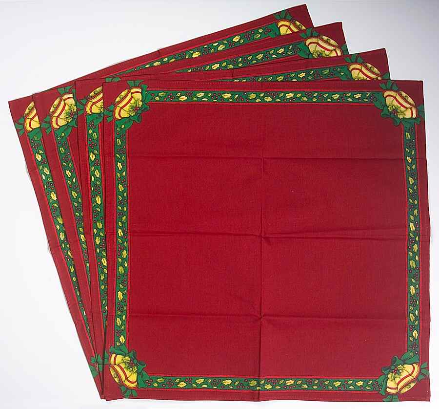Christmas Story Cloth Napkin - Set of 4 by Portmeirion-1