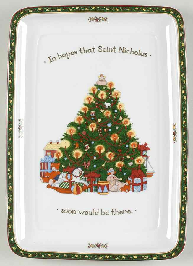 Christmas Story 12" Rectangular Serving Platter by Portmeirion-1