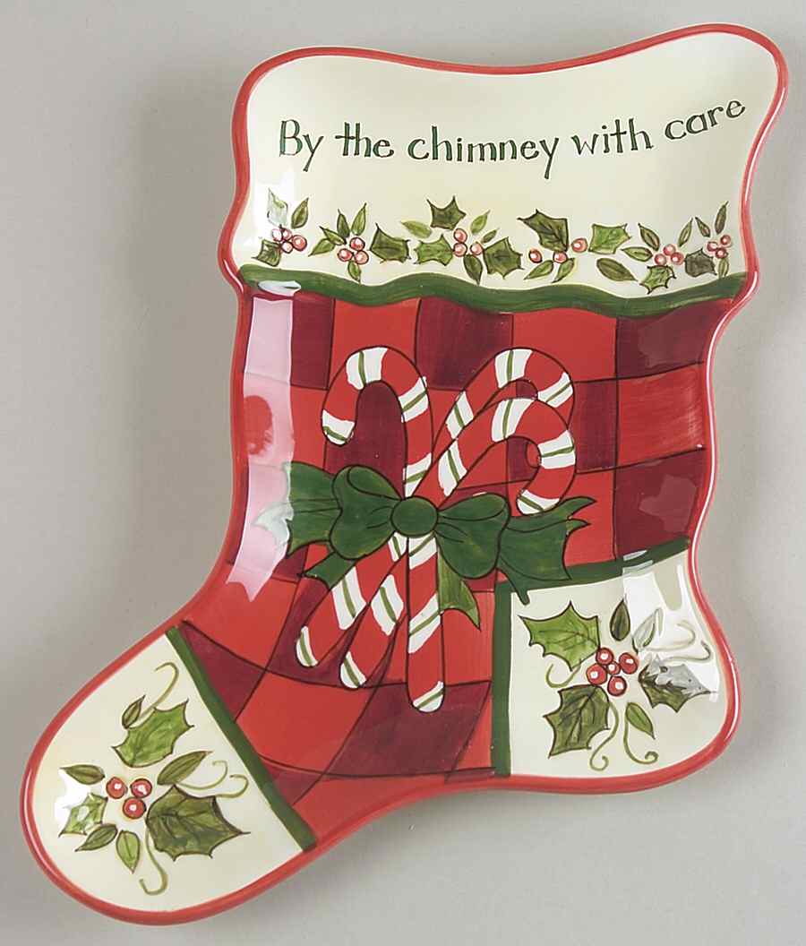 Christmas Story Stocking Plate by Portmeirion-1