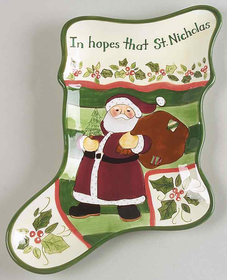 Christmas Story Stocking Plate by Portmeirion-1