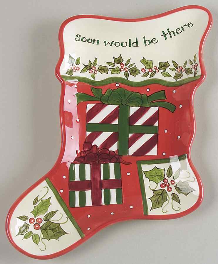 Christmas Story Stocking Plate by Portmeirion-1