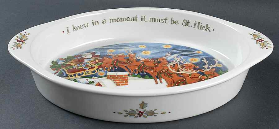 Christmas Story Oval Dressing Pan by Portmeirion-1