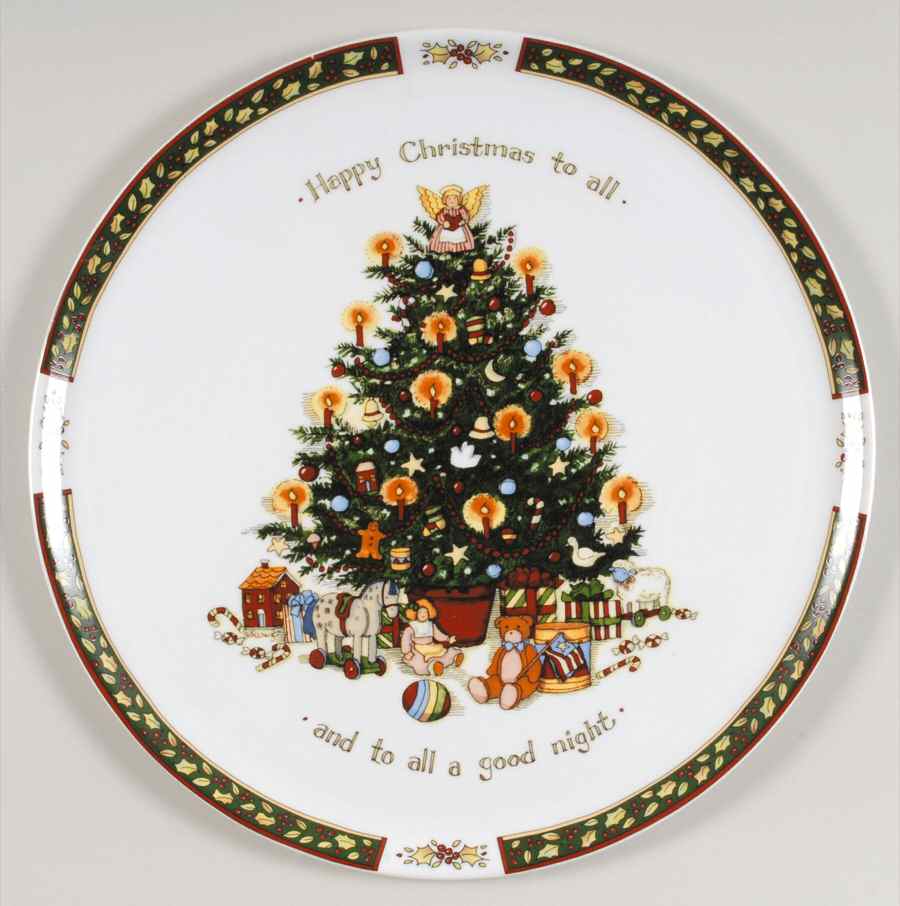 Christmas Story Cake Plate by Portmeirion-1