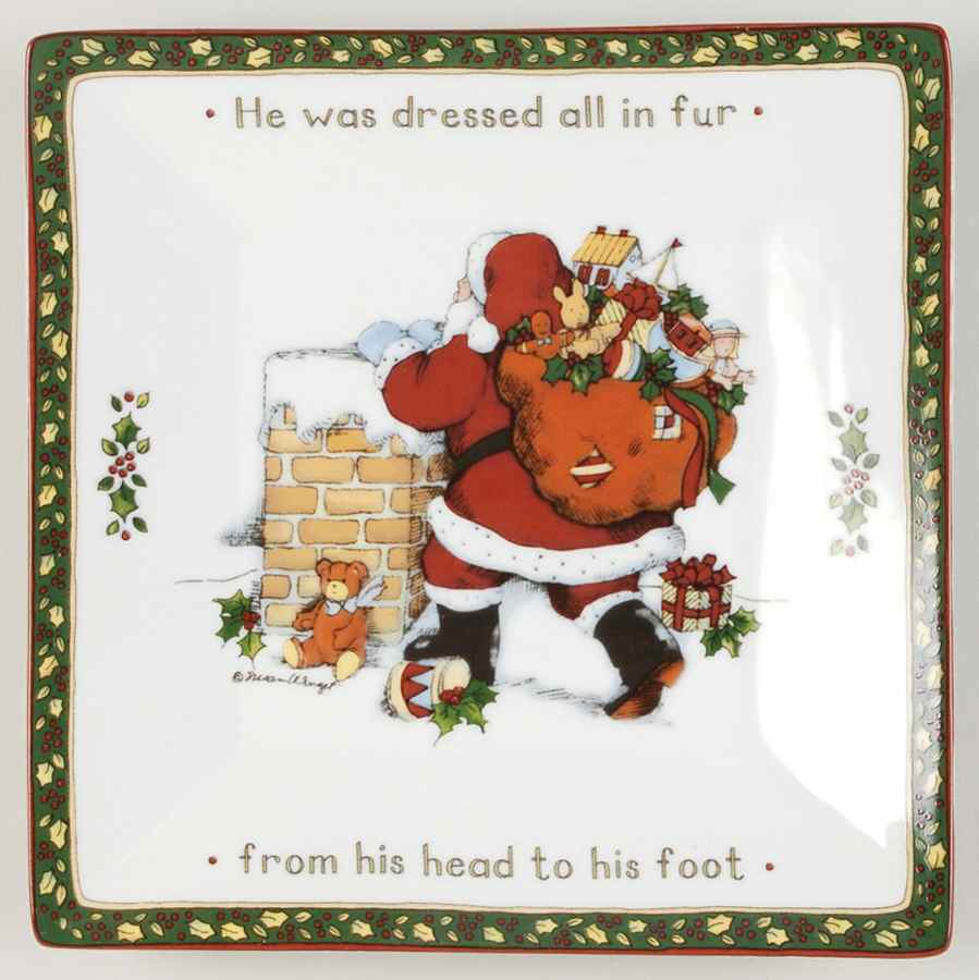 Christmas Story 7" Square Plate by Portmeirion-1