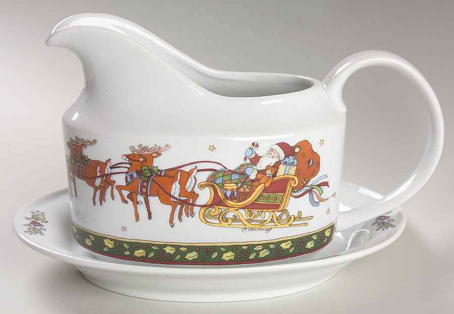 Christmas Story Gravy Boat & Underplate by Portmeirion-1