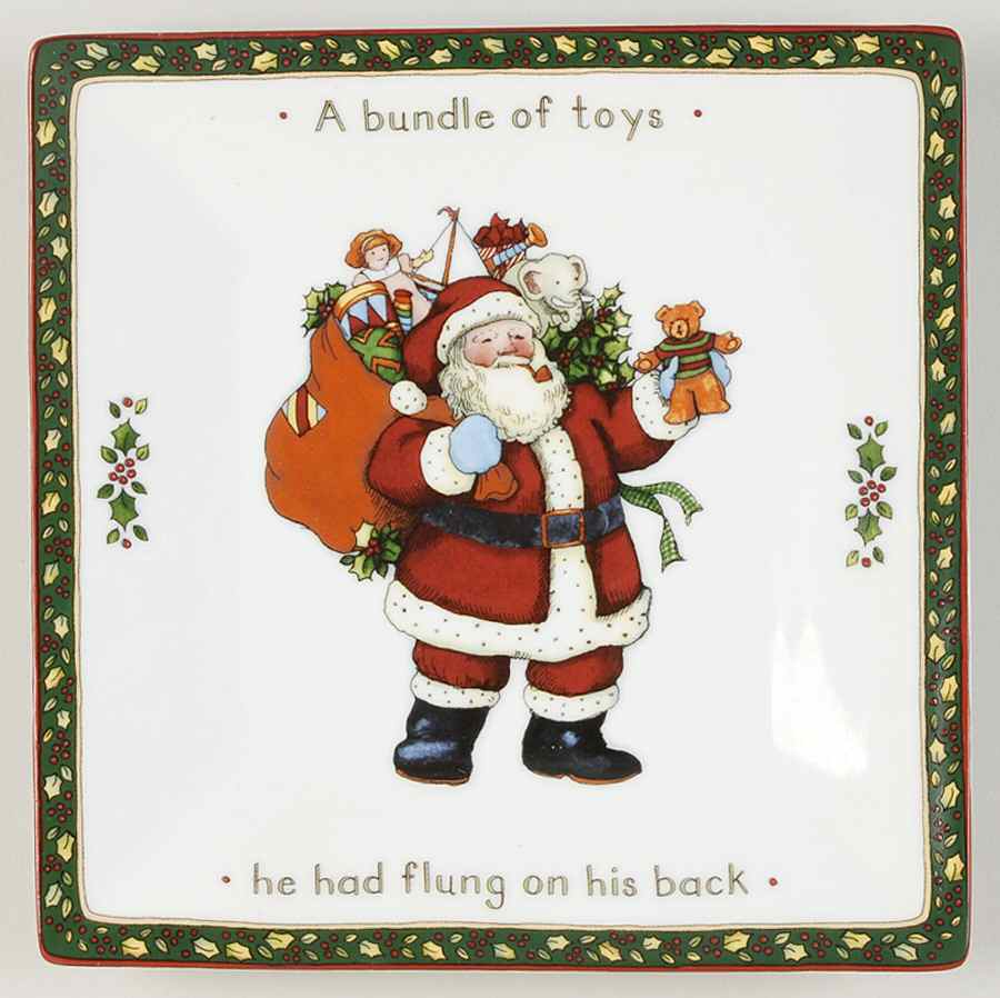 Christmas Story 7" Square Plate by Portmeirion-1