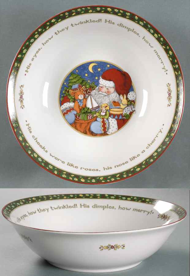Christmas Story 9" Round Vegetable Bowl by Portmeirion-1