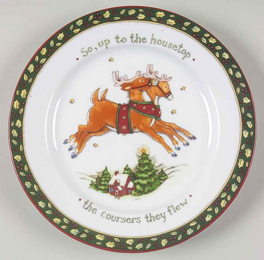 Christmas Story Bread & Butter Plate by Portmeirion-1