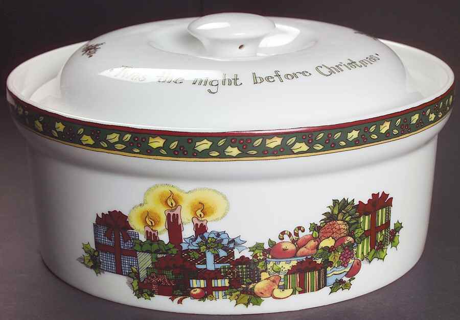 Christmas Story 2 Qt Round Covered Casserole by Portmeirion-1